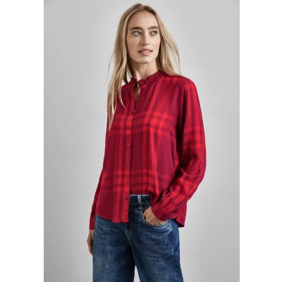 Abbildung von Street One Hemdbluse, Damen, Größe: 38, Rot