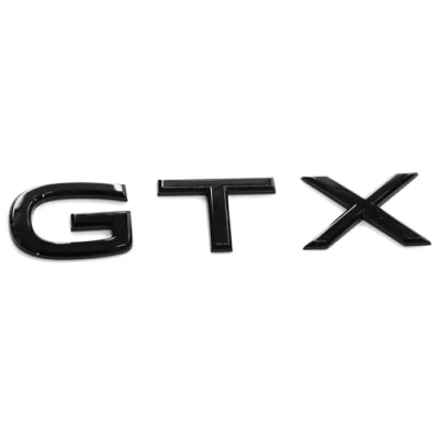Abbildung von Volkswagen 14A853425G041 Schriftzug GTX Aufkleber Emblem Heckklappe Logo, schwarz