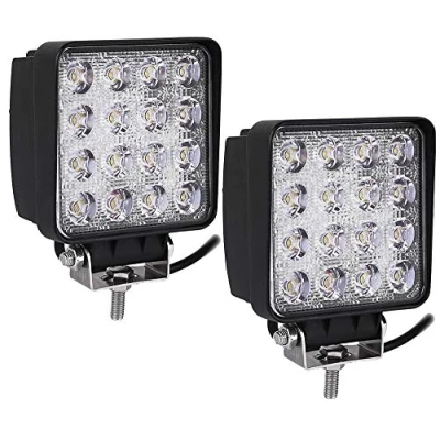 Abbildung von ALPHA DIMA 2pcs 48W LED Scheinwerfer Flutlicht Rückfahrscheinwerfer IP67 Wasserdicht Arbeitsscheinwerfer 12V 24V