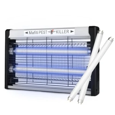 Abbildung von mafiti Elektrischer Insektenvernichter, moskito Killer Fliegenfalle Elektrisch Innenmosquito Zapper 20W mit UV Licht, Elektrische Mückenfalle Für Küche, Haus, Hof (Schwarz)