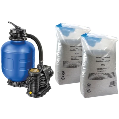Abbildung von my POOL BWT Sandfilteranlage &quot;mp 400 Timer&quot;, 7,5 m3/h, inkl. 50 kg Quarzsand