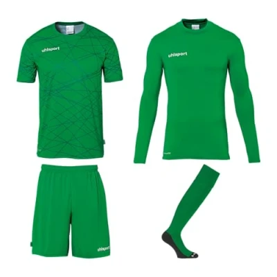Abbildung von Prediction Torwart Set Torhüter Fußball aus Shirts, Shorts, Baselayer und Fußballsocken/Stutzen, komplette Torhüterbekleidung/Set für Erwachsene Jugendliche