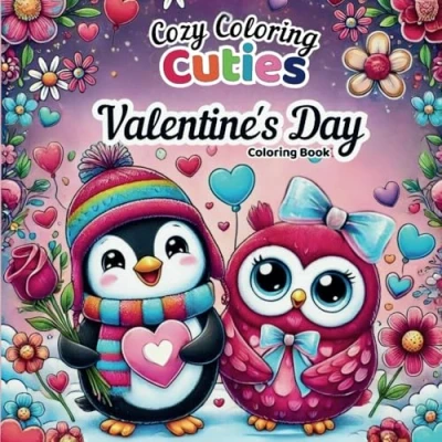 Abbildung von Cozy Coloring Cuties Valentine&#039;s Book: Relaxing Book for Adults (Cozy Holidays)