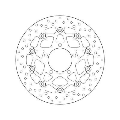 Abbildung von BREMBO Bremsscheibe Serie Oro vorne 310mm 5mm 5 gelocht, zweiteilige Bremsscheibe, schwimmende 78B40866 Bremsscheiben, Scheibenbremsen