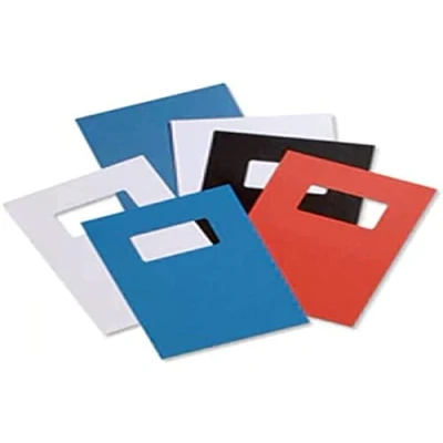Abbildung von Rexel Acco Einbanddeckel (Ledernarbung, mit Fenster, 280 g/qm, Format A4) 25 x 2 Stück weiß