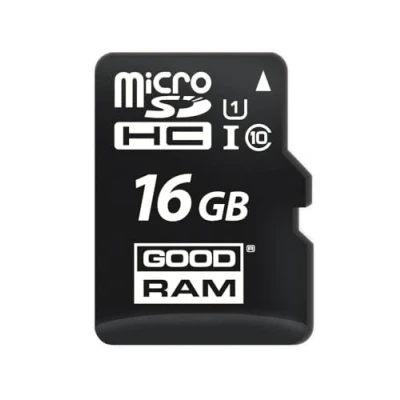 Abbildung von Goodram 16GB M1AA Mikrokarte Hohe Geschwindigkeit Klasse 10 Speicherkarte mit Adapter und UHS I Schnittstelle Lesegeschwindigkeit bis zu 100 MB/s Schreibgeschwindigkeit ab 16 GB