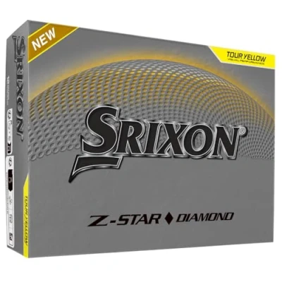 Abbildung von Srixon Z Star Diamond 3 Hochleistungsgolfball Maximale Reichweite &amp; reduzierter Spin FastLayer DG Core 2.0 Kern Skin+ Beschichtung Außergewöhnliche Kontrolle präzises Gefühl