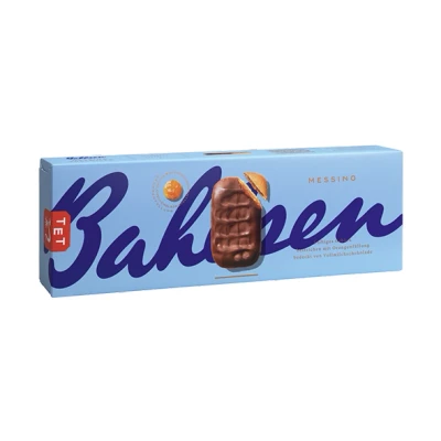 Abbildung von Bahlsen Messino Vollmilch 1er Pack Luftiges Gebäck mit Orangenfüllung und Vollmilchschokolade (1 x 125 g)