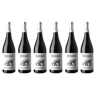 Abbildung von 6x 0,75l 2023er Bricco Lagotto Barbera Appassimento Piemonte D.O.P. Italien Rotwein trocken