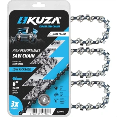Abbildung von Premium 6 Inch Chainsaw Chain (15 cm) 1/4&quot; Pitch .043&quot; Gauge 37 Drive Links Pole Saw (3 Chains)