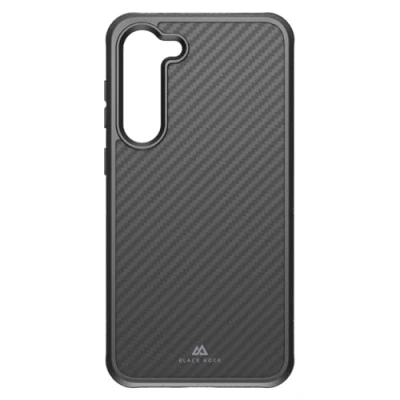 Abbildung von Black Rock Carbonhülle Robust Case Real Carbon Hülle Passend für Samsung Galaxy S23 Plus 5G I Karbon Handyhülle, Fiber Cover, (Schwarz)