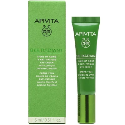 Abbildung von Apivita Rasiercreme Bee Radiant Eye Creme AntiFatigue 15 ml
