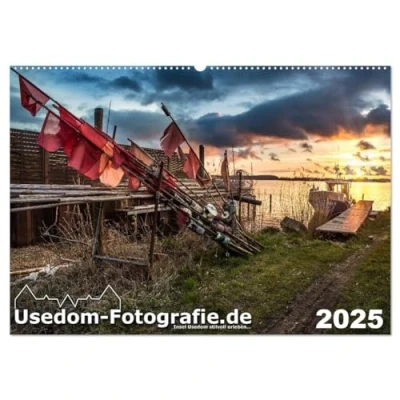 Abbildung von Usedom Fotografie.de (Wandkalender 2025 DIN A2 quer), CALVENDO Monatskalender