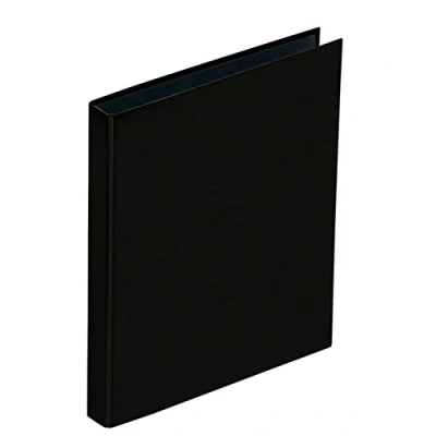 Abbildung von Pagna Ringbuch A4 Basic, 2 Bügel Mechanik mit Niederhalter, schwarz