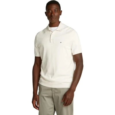 Abbildung von Tommy Hilfiger Essential Poloshirt, Herren, Größe: 3XL, Ivory petal