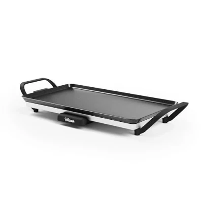 Abbildung von Tristar BP 2667, Electric, 460 x 260 mm, Tabletop, Black, Aluminium, Griddle