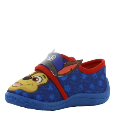 Abbildung von Leomil Kinder Hausschuhe Jungen von 2 bis 5 Jahre, Warme Pantoffln für Junge und Mädchen, Lustige Schuhe mit Chase, Marshall Rubble Motiv 30 EU, Ideal Kindergarten, Blau