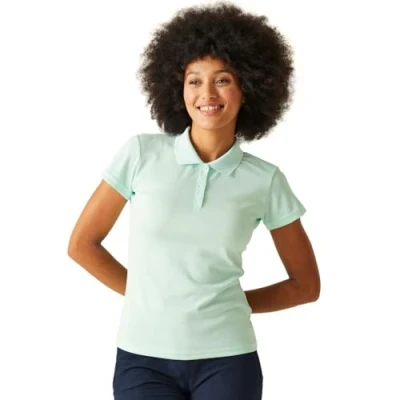 Abbildung von Regatta Damen Maverick V Active Poloshirt Polohemd, Bleached Aqua, 34