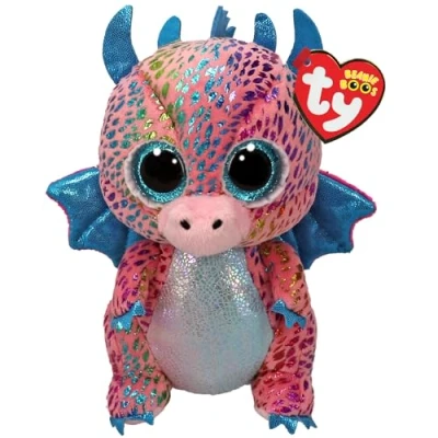 Abbildung von Ty Plüsch Kuscheltier Beanie Boo Drache (Regenbogen) 15 cm (NEU &amp; OVP)