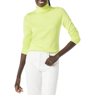 Abbildung von Amazon Essentials Damen Leichter, Langärmeliger Rollkragenpullover, Klassischer Schnitt (Erhältlich In Übergröße), Lindgrün, M