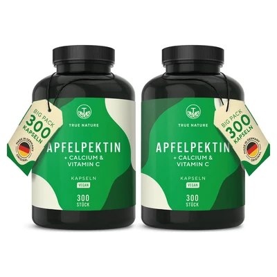 Abbildung von Apfelpektin Kapseln + Calcium &amp; Vit. C Vegan Made in DE 600 St
