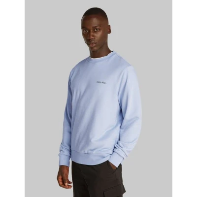 Abbildung von Calvin Klein Linear BOX LOGO Sweatshirt, Herren, Größe: Medium, Zen blue