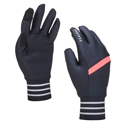 Abbildung von SEALSKINZ Solo Reflective Glove, Black/Pink, X Large
