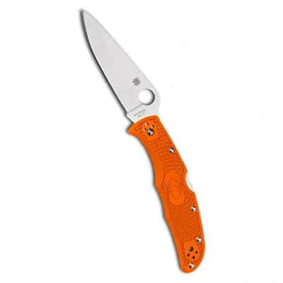 Abbildung von Spyderco Unisex Erwachsene Orange, Outdoormesser, Klingenlänge: 9.52 cm, Endura 4 Lockback, Einheitsgröße, SC10FPOR BRK