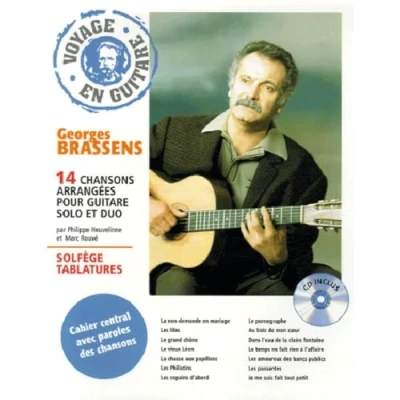 Abbildung von Voyage en guitare Georges brassens: 14 Chansons arrangées pour solo et duo Brassens