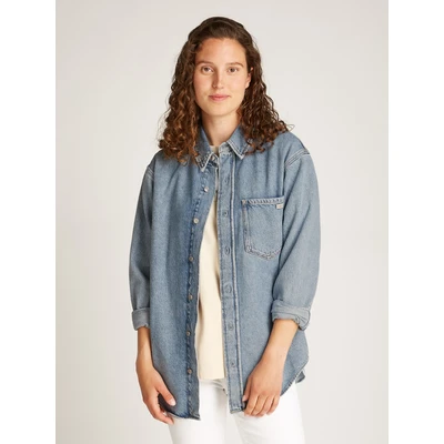 Abbildung von Calvin Klein Jeans Jeansbluse &quot;DAD DENIM SHIRT&quot;, in hellblauer Waschung