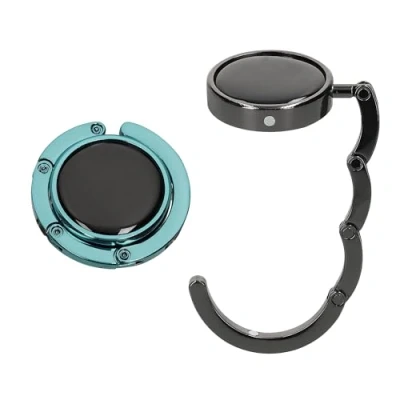 Abbildung von kwmobile Tisch Handtaschenhalter Haken 2x Faltbare Antirutsch Taschen Halterung, (1 tlg., SMART: Mit dem Aufhänger Set musst Du Deine Handtasche in Restaurant)