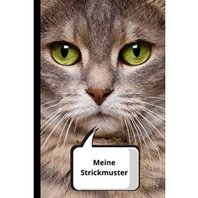 Abbildung von MEINE STRICKMUSTER: Blanko Strickmuster Notizbuch Strickpapier KATZE Design. Stricken Häkeln Handarbeit Geschenk 110 Seiten 2:3 Softcover Tolle Idee für Strick und Häkel Begeisterte.