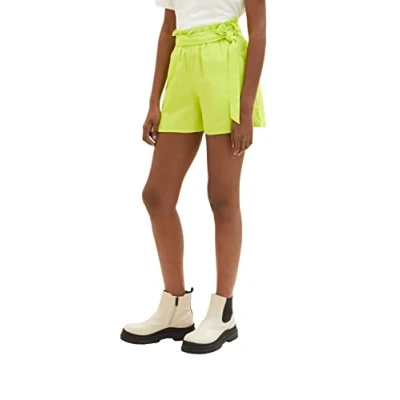 Abbildung von TOM TAILOR Denim Damen Relaxed Fit Paperbag Shorts