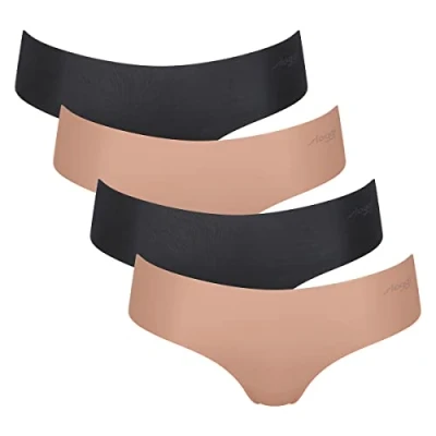 Abbildung von Sloggi Damen Zero Microfibre 2.0 C2p Hipster Höschen, 4 x Braun dunkle Kombination, M