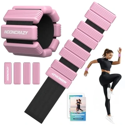Abbildung von Handgelenkgewichte Knöchelgewichte Set 2er (je 0,5 kg), Tragbares Gewichtsmanschetten Fuß, Ankle Weights Ideal für Pilates, Yoga, Gehen, Jogge, Aerobic, Physiotherapie Frau Mann