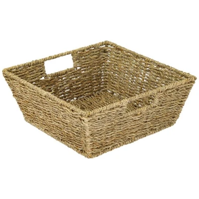 Abbildung von HMF Aufbewahrungskorb Geschenkkorb leer, (1 St), geflochten aus Seegras, Rechteckig, 30 x 12 cm