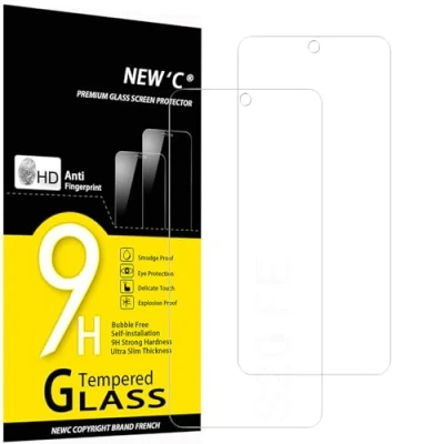 Abbildung von NEW&#039;C 2 Stück, Panzer Schutz Glas für Samsung Galaxy S20 FE 5G, Frei von Kratzern, 9H Härte, HD Displayschutzfolie, 0.33mm Ultra klar, Ultrabeständig