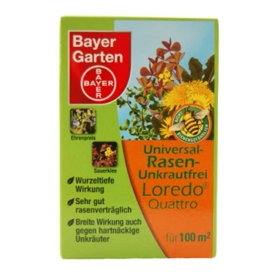 Abbildung von PROTECT GARDEN Universal Rasenunkrautfrei Loredo Quattro Rasen Unkrautvernichter gegen hartnäckige Unkräuter mit 4 fach Wirkung, 100 ml