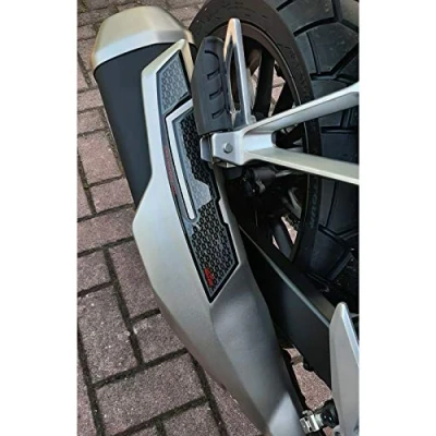 Abbildung von Resin Bike Aufkleber für Motorrad Kompatibel mit Honda CB 500 X 2019 Schutz den Auspuffbereich vor Stößen und Kratzern. 3D Harzklebstoff Stickers Made in Italy