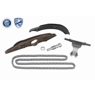 Abbildung von VAICO V20 10026 BEK Steuerkettensatz mit Kettenspanner, Gleitschienen für Nockenwelle Simplex, Kette geschlossen BMW: 5 Touring, 1 Schrägheck