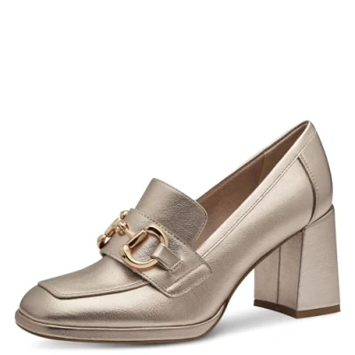 Abbildung von Marco Tozzi Damen, Feel ME Fußbett, weiches Innenfutter, 2 24417 42 Slipper, Platinum, 39 EU