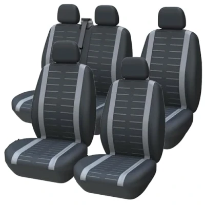 Abbildung von autogadget® Autositzbezug 4er Autositzbezüge Sitzbezüge Vorder &amp; Rücksitze Autozubehör, Packung, 1 tlg., Dicke Polsterung / Universal