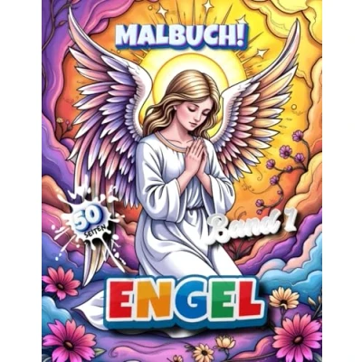 Abbildung von Engel Malbuch mit 50 Motiven Band 1: Aus und Anmlabuch für Kinder Erwachsene (Professore Coolore Malbücher)