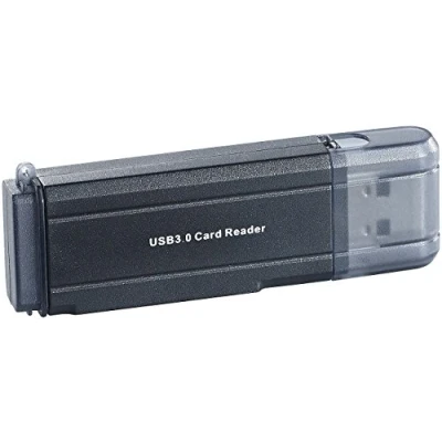 Abbildung von c enter SD Card Reader: Cardreader mit USB 3.0 für SD(HC/XC) und microSD(HC/XC) (SD Karten Lesegerät, Reader USB, Micro Kartenleser)