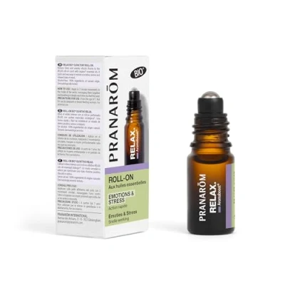 Abbildung von PRANAR Aromaboost Relax Bio Geruchsroller, unterstützt psychische und physische Symptome von Stress, sofortige Wirkung, Ätherisches Öl aus echtem Lavendel, 5 ml.
