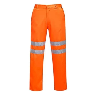 Abbildung von Portwest Warnschutz Hose aus Polyester Baumwolle RIS, Größe: XXL, Farbe: Orange, RT45ORRXXL