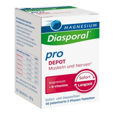 Abbildung von Magnesium Diasporal® Pro DEPOT Muskeln und Nerven 30 stk