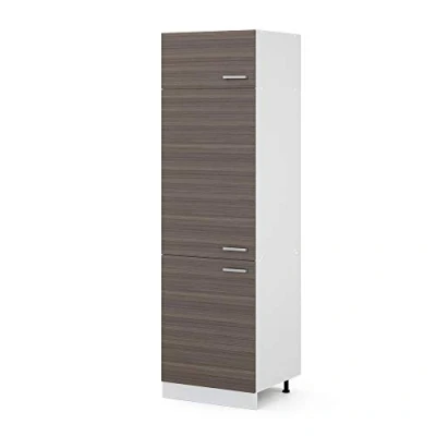 Abbildung von Vicco Kühlumbauschrank R Line, Grau/Weiß, 60 cm