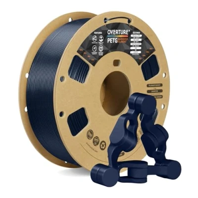 Abbildung von OVERTURE PETG Filament Aufgerüstet 1,75 mm, 1kg (2,2 lbs) Spule, 3D Druck Filament, Maßgenauigkeit +/ 0.02 mm (Sternenblau)