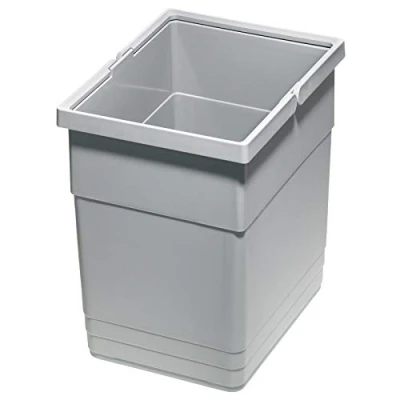 Abbildung von SO TECH® Mülltrennsystem Ninka eins2vier Abfallsammler 13,5 Liter, 275 x 210 280 mm alugrau 5136.11